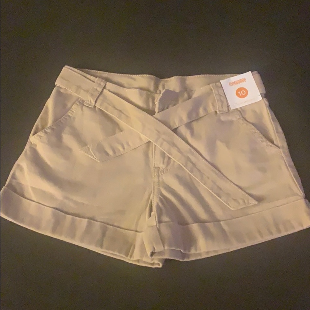 NWT Gymboree khaki cuffed shorts - size 10
